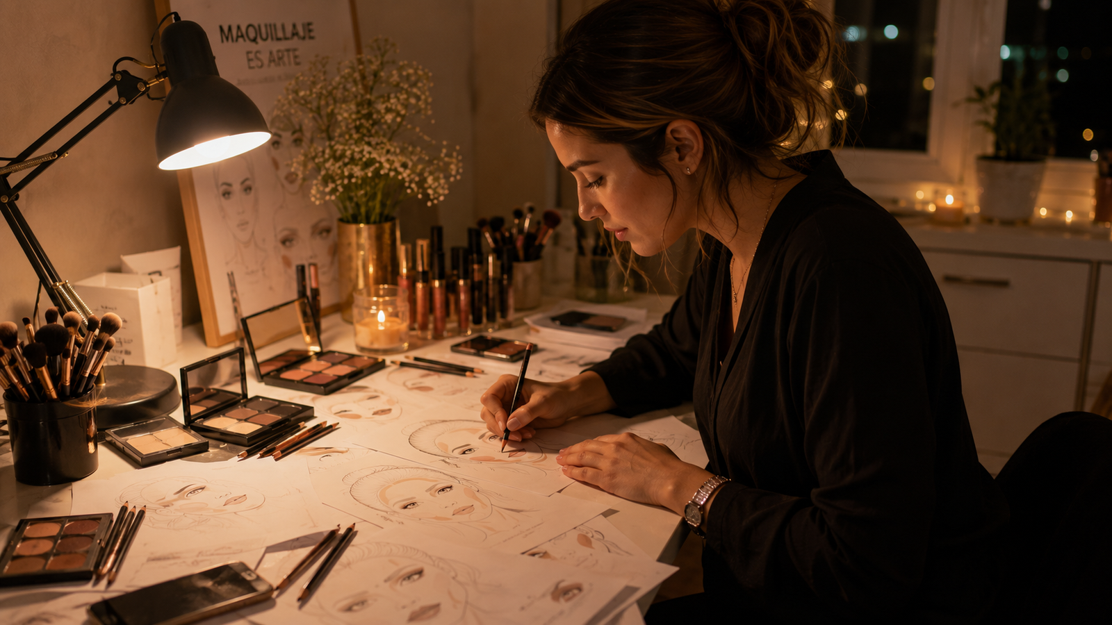 Espacios para practicar diferentes estilos de maquillaje