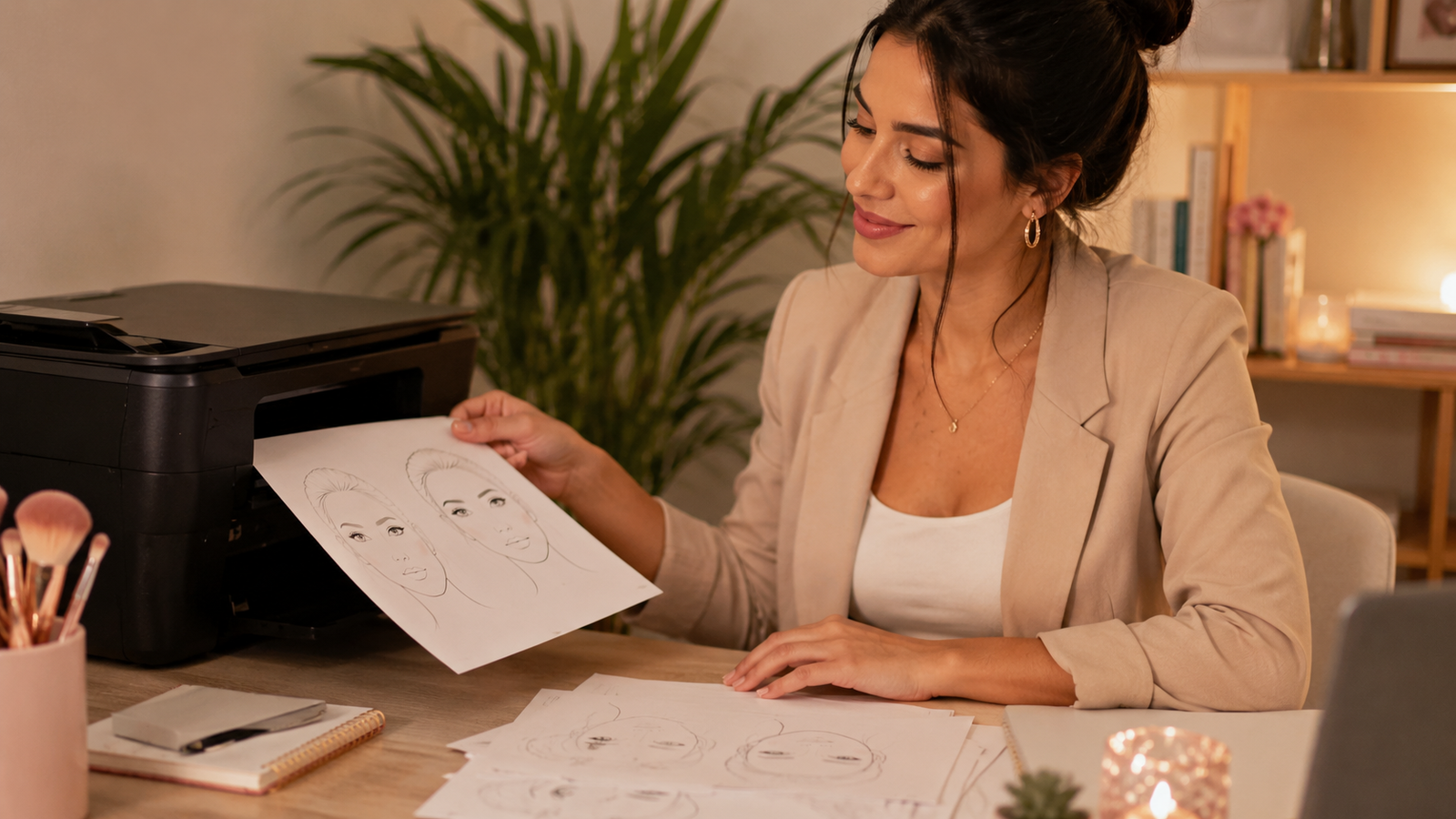 20+ Face Charts profesionales listos para imprimir