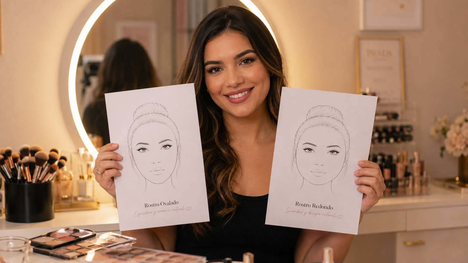 Plantillas de distintos tipos de rostro
