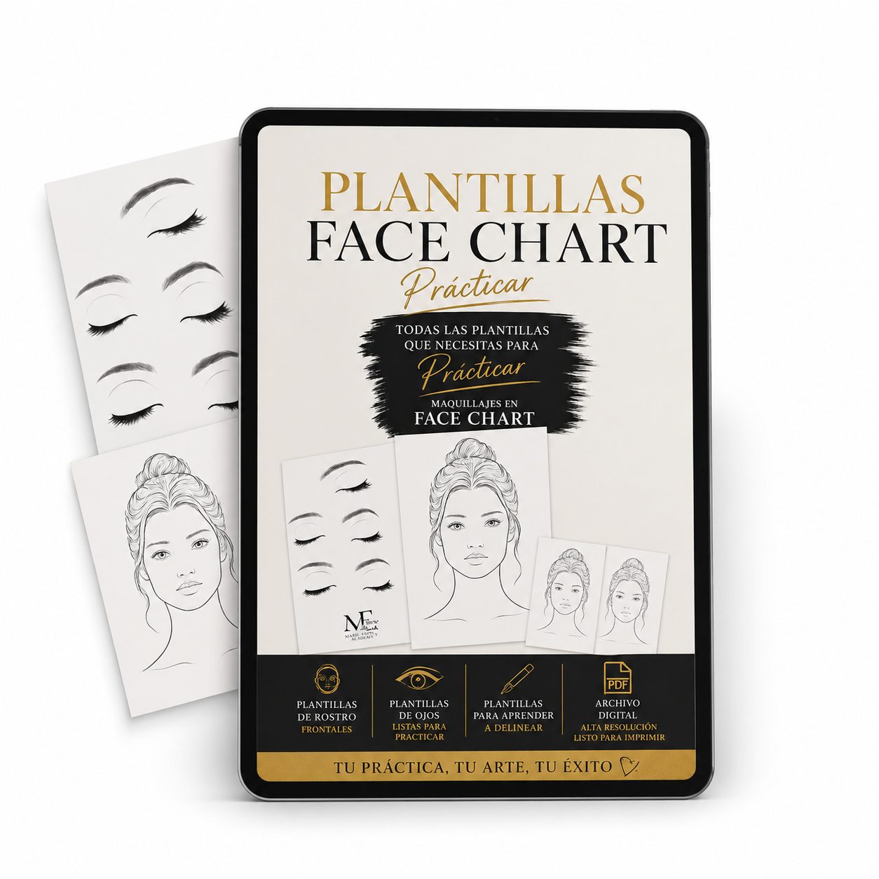 Ebook Plantillas Face Chart — mockup
